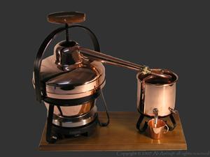 Destillasjonsapparat med el-kokeplate, 1,25 l